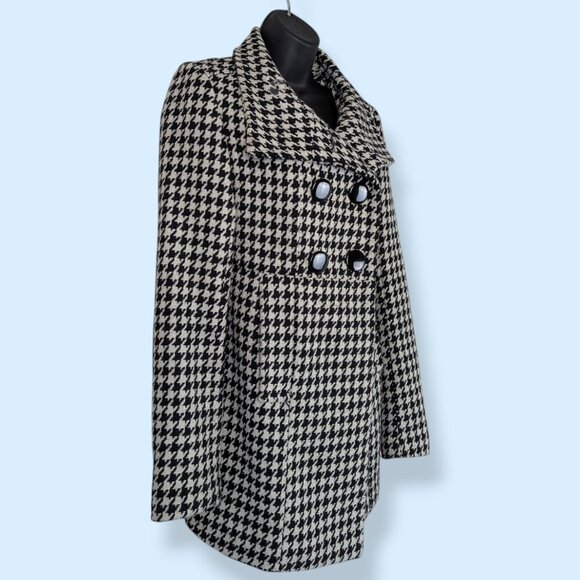 Costa Blanca Wool Blend Houndstooth Coat - Picture 5 of 8